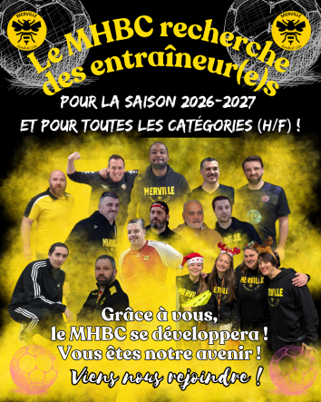 Le MHBC recherche des entraîneur(e)s !