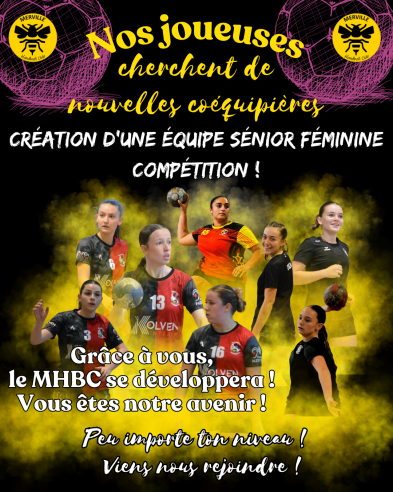 Création d'une équipe sénior féminine compétition